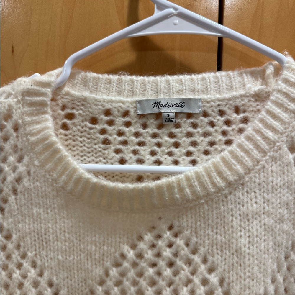 Madewell eyelet sweater